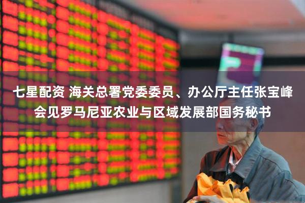 七星配资 海关总署党委委员、办公厅主任张宝峰会见罗马尼亚农业与区域发展部国务秘书