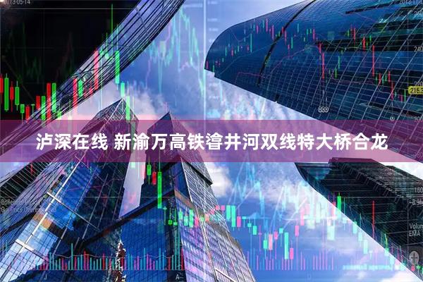 泸深在线 新渝万高铁㽏井河双线特大桥合龙